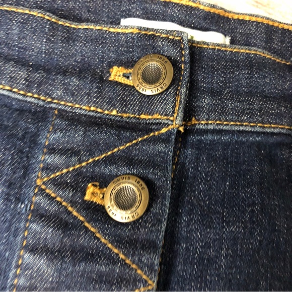 Orvis size 10 button down denim skirt blue A line - Picture 2 of 13